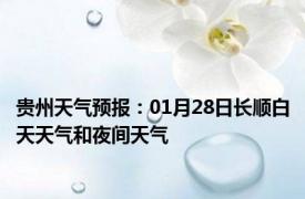 贵州天气预报：01月28日长顺白天天气和夜间天气