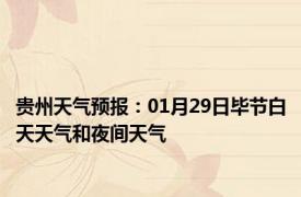 贵州天气预报：01月29日毕节白天天气和夜间天气