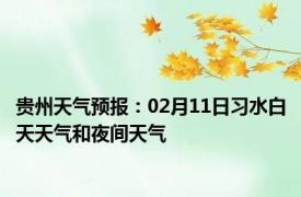 贵州天气预报：02月11日习水白天天气和夜间天气