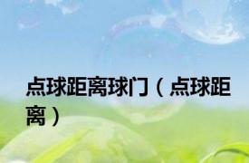 点球距离球门（点球距离）