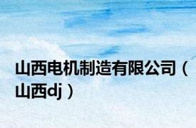 山西电机制造有限公司（山西dj）