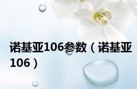 诺基亚106参数（诺基亚106）
