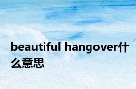 beautiful hangover什么意思