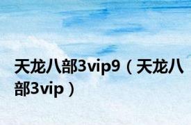 天龙八部3vip9（天龙八部3vip）