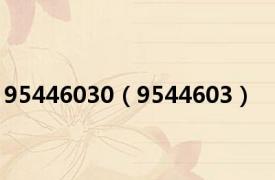 95446030（9544603）