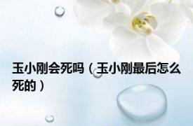 玉小刚会死吗（玉小刚最后怎么死的）