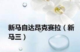 新马自达昂克赛拉（新马三）