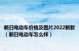 新日电动车价格及图片2022新款（新日电动车怎么样）