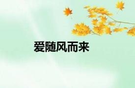 爱随风而来