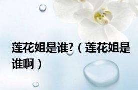 莲花姐是谁?（莲花姐是谁啊）