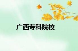 广西专科院校