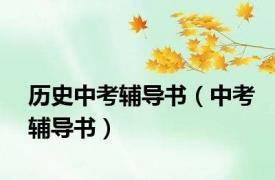 历史中考辅导书（中考辅导书）