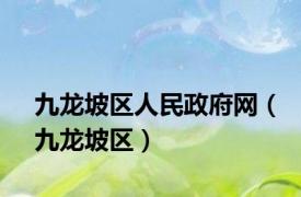 九龙坡区人民政府网（九龙坡区）