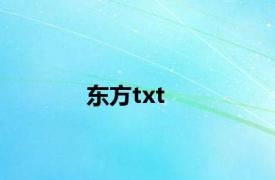 东方txt