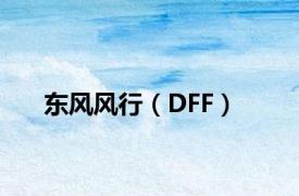 东风风行（DFF）