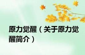 原力觉醒（关于原力觉醒简介）