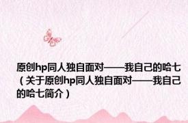 原创hp同人独自面对——我自己的哈七（关于原创hp同人独自面对——我自己的哈七简介）
