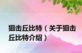 狙击丘比特（关于狙击丘比特介绍）