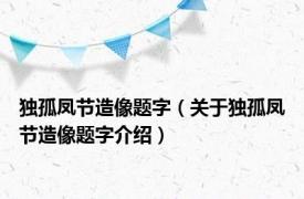 独孤凤节造像题字（关于独孤凤节造像题字介绍）