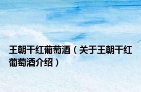 王朝干红葡萄酒（关于王朝干红葡萄酒介绍）