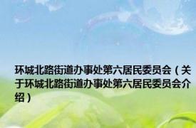环城北路街道办事处第六居民委员会（关于环城北路街道办事处第六居民委员会介绍）