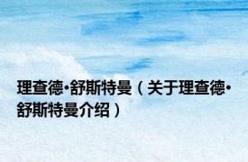 理查德·舒斯特曼（关于理查德·舒斯特曼介绍）