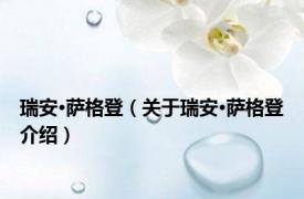 瑞安·萨格登（关于瑞安·萨格登介绍）