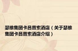 瑟维集团卡吕普索酒店（关于瑟维集团卡吕普索酒店介绍）