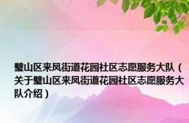 璧山区来凤街道花园社区志愿服务大队（关于璧山区来凤街道花园社区志愿服务大队介绍）