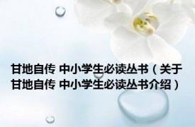 甘地自传 中小学生必读丛书（关于甘地自传 中小学生必读丛书介绍）