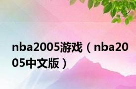 nba2005游戏（nba2005中文版）