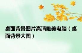 桌面背景图片高清唯美电脑（桌面背景大图）