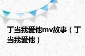 丁当我爱他mv故事（丁当我爱他）