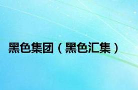 黑色集团（黑色汇集）