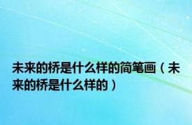 未来的桥是什么样的简笔画（未来的桥是什么样的）