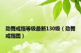 劲舞戒指等级最新130级（劲舞戒指图）