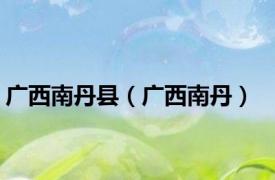 广西南丹县（广西南丹）