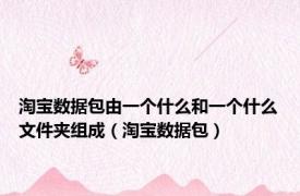 淘宝数据包由一个什么和一个什么文件夹组成（淘宝数据包）