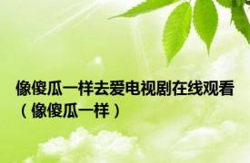 像傻瓜一样去爱电视剧在线观看（像傻瓜一样）