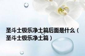 圣斗士极乐净土篇后面是什么（圣斗士极乐净土篇）