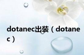 dotanec出装（dotanec）