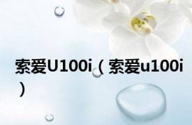 索爱U100i（索爱u100i）