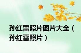 孙红雷照片图片大全（孙红雷照片）