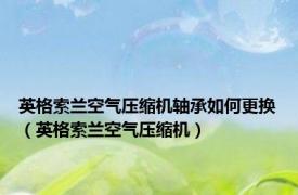 英格索兰空气压缩机轴承如何更换（英格索兰空气压缩机）