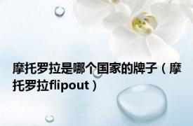 摩托罗拉是哪个国家的牌子（摩托罗拉flipout）