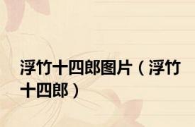 浮竹十四郎图片（浮竹十四郎）