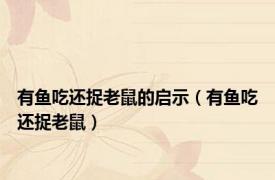 有鱼吃还捉老鼠的启示（有鱼吃还捉老鼠）