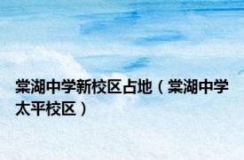 棠湖中学新校区占地（棠湖中学太平校区）