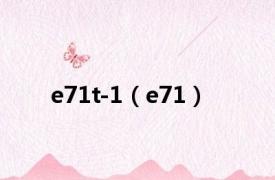 e71t-1（e71）