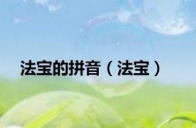 法宝的拼音（法宝）